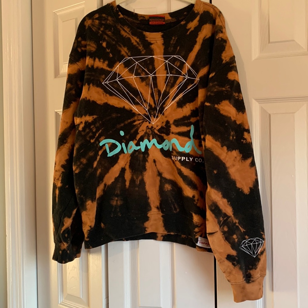 Diamond Supply tie dye sweatshirt